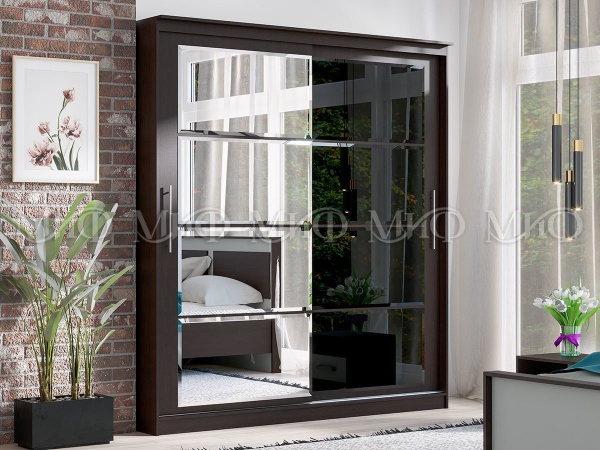Шкаф-Купе Элвис-7 (Ш-2000×В-2200хГ-650 мм)/Разные Цвета