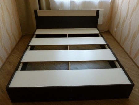 Кровать с настилом ЛДСП ЭКО 120х200, венге