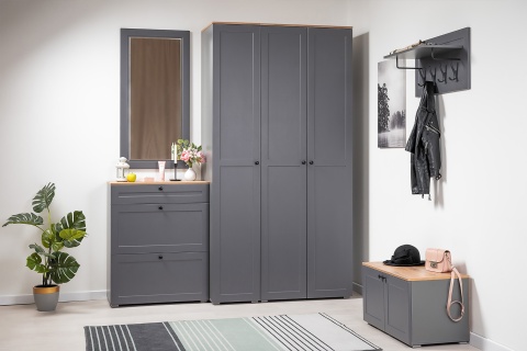 Прихожая Остин 1 серый графит