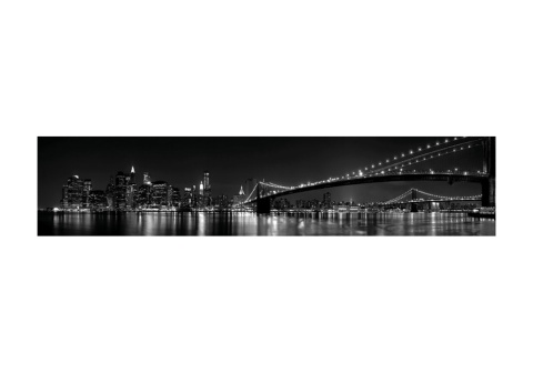 Стеновая панель с фотопечатью мост чб