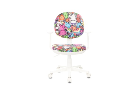Кресло детское Бюрократ CH-W356AXSN мультиколор / принт маскарад