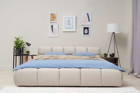 Кровать Рон Dream 1.6 м велюр бежевый