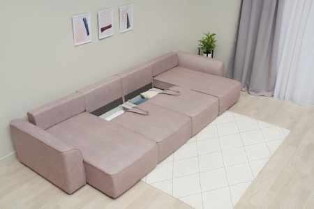 Диван п-образный еврокнижка Имир MODOOL бежевый