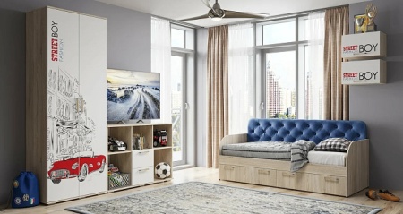 Кровать с реечным настилом Сенди КР-01 Light 80х186