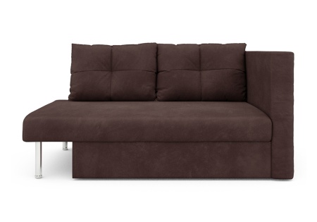 Диван выкатной Алиса велюр коричневый