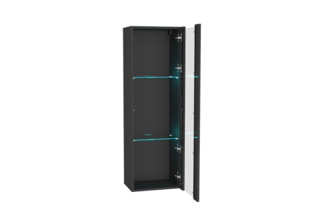 Шкаф навесной Point тип-21 черный глянец / черный матовый