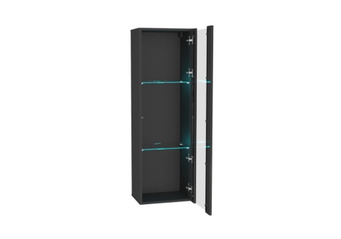 Шкаф навесной Point тип-21 черный глянец / черный матовый