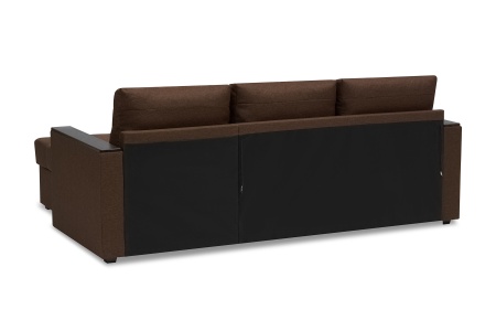Диван угловой дельфин Атланта Лайт коричневый