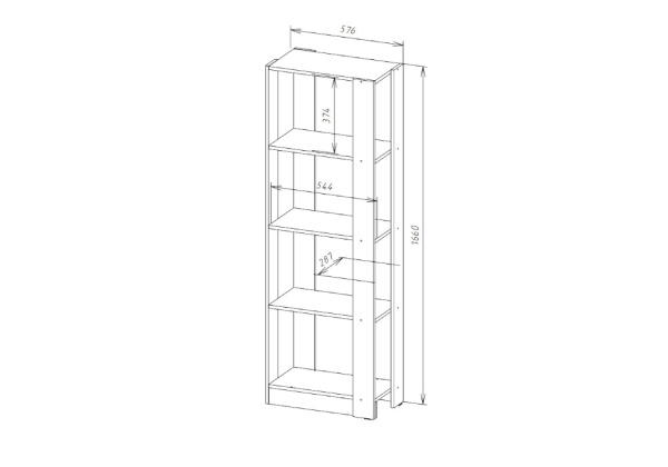 Стеллаж №3А венге