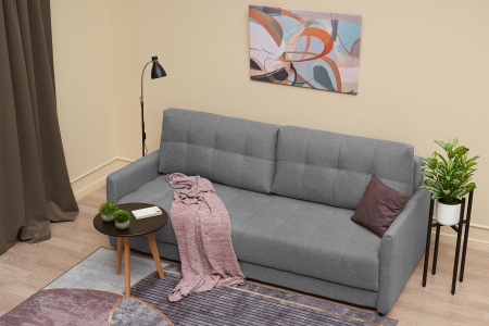 Диван еврокнижка Рон Loft серый