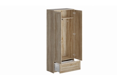 Шкаф двухдверный Сириус с 1 ящиком сонома