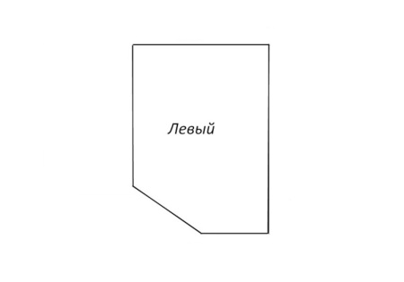 Столешница Перлино левая