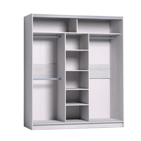 Шкаф-купе с зеркалом Strike 1800 Ясень Анкор светлый