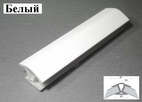 Угол соединительный 135 градусов белый