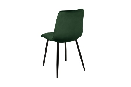 Стул обеденный Дублин-РФ темно-зеленый / ножки черные