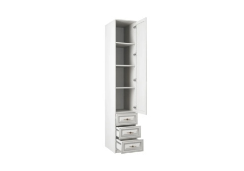 Пенал Габриэлла с ящиками вудлайн кремовый / сандал белый