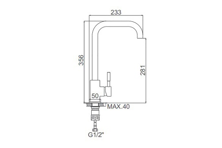 Смеситель Accoona A4490