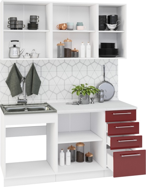Кухонный Гарнитур  Чикаго Coffe Time №1 1600 мм