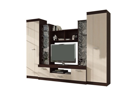 Гостиная Атлантида 4 дуб беленый / венге