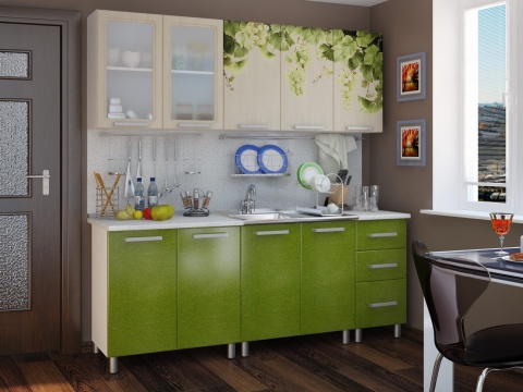 Готовая кухня Люкс 2.0 м, лоза