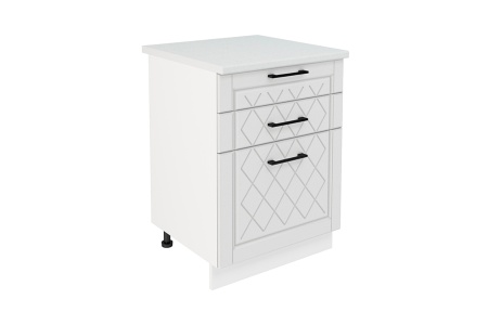 Барселона ШН3Я 600 шкаф нижний с 3-мя ящиками